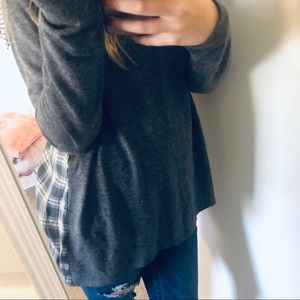 Cute LOFT Plaid Long Sleeve Shirt